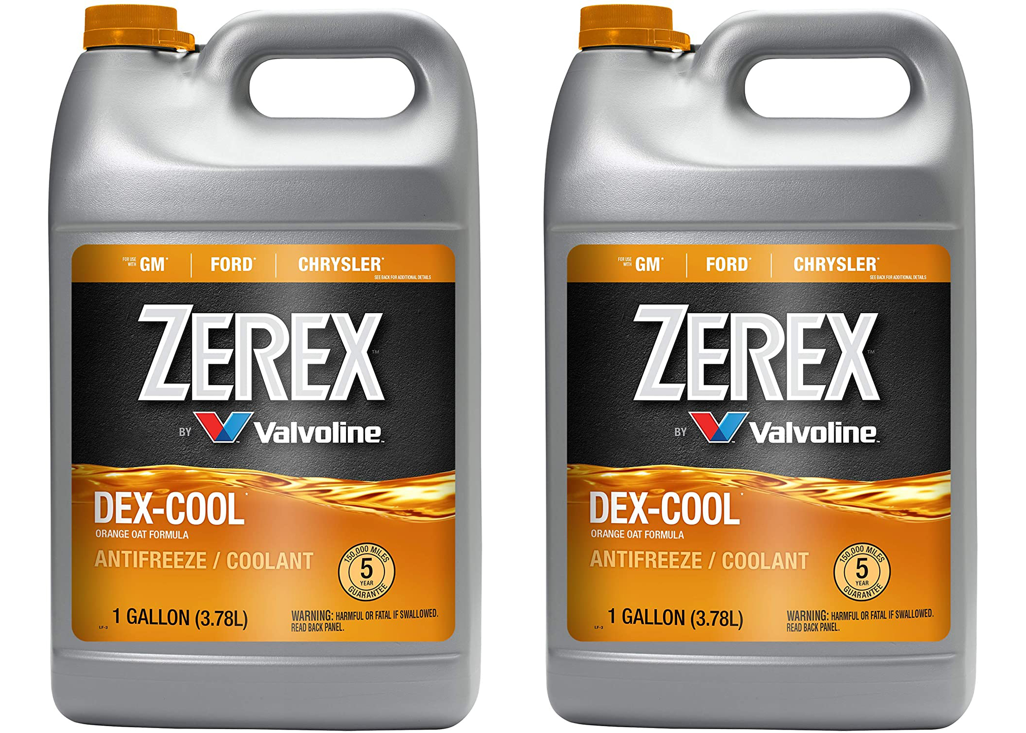 2 Pack Zerex DEXCOOL Organic Acid Technology Antifreeze/Coolant 1 Gallon Each eBay